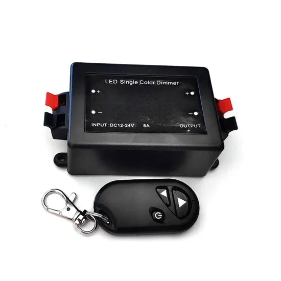 REGULADOR INTENSIDAD DE LUZ PARA TIRA LED MONOCOLOR 8A 12V/24V CON MANDO