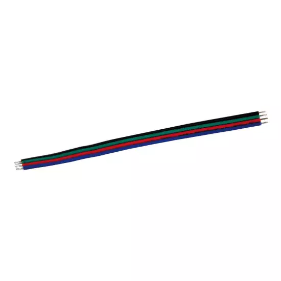 CABLES DE CONEXIÓN RGB NEGRO, ROJO, VERDE Y AZUL PARA TIRA LED