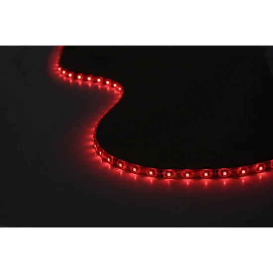 TIRA LED 12V DC 5W 60LED 1M LUZ ROJA IP44