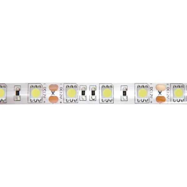 TIRA LED 12V DC 15W 60LED 1M LUZ BLANCA 6500K IP44