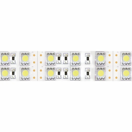 TIRA DOBLE LED 12V DC 30W 120LED 1M LUZ BLANCA 6500K IP20 2