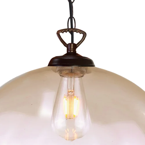 LÁMPARA DE TECHO LOGAN CRISTAL ÁMBAR