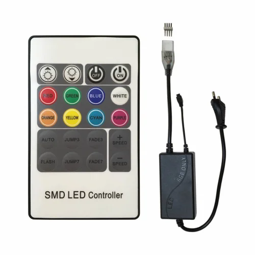 RECTIFICADOR DE CORRIENTE A 220 V CON ENCHUFE RGB HASTA 50M CON MANDO A DISTANCIA