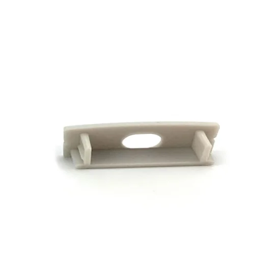 TAPA CON AGUJERO PARA PERFIL DE SUPERFICIE 2,3 CM GRIS 2