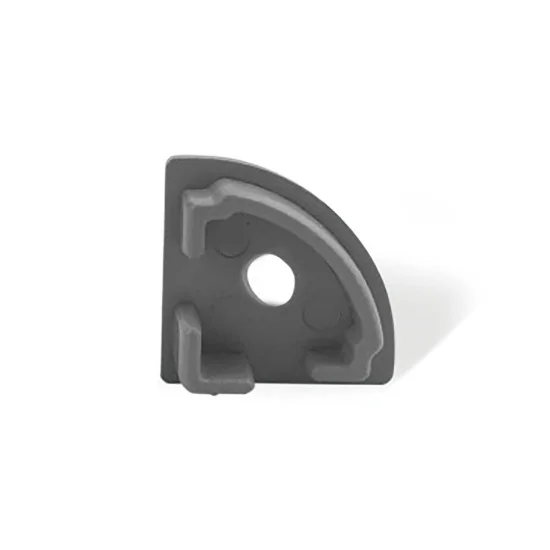 TAPA CON AGUJERO PARA PERFIL ESQUINERO 90º GRIS 2