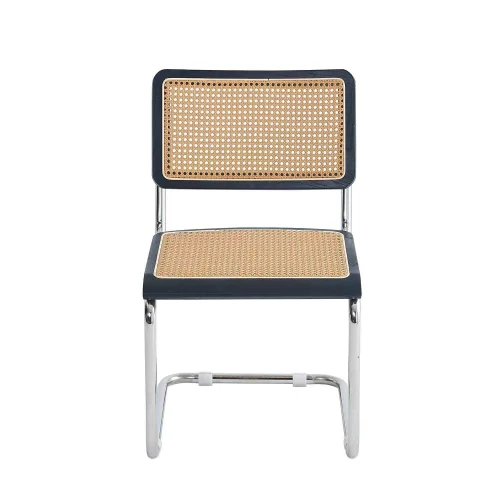 SILLA WEBSTER NEGRA RATTAN PL