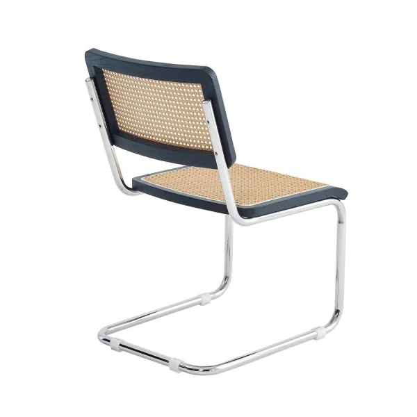 SILLA WEBSTER NEGRA RATTAN PL