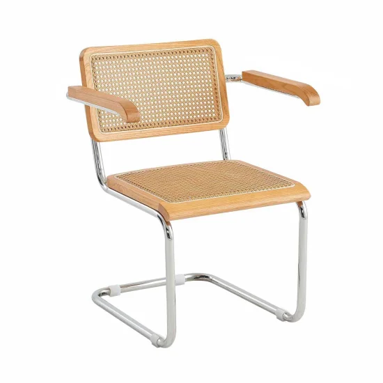 SILLA WEBSTER CON REPOSABRAZOS RATTAN PL COLOR NATURAL