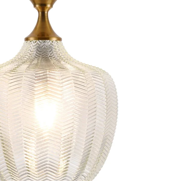 LÁMPARA DE TECHO CRISTAL BLANCO Ø 26 CM ROGAN