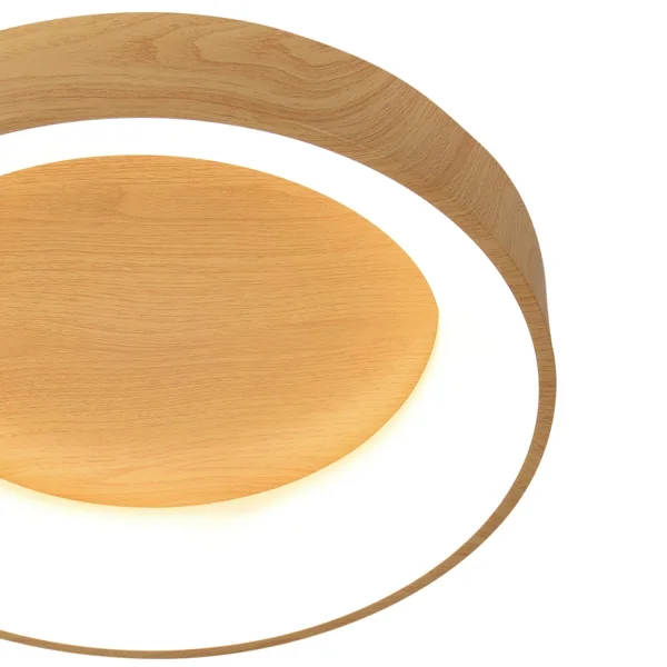 PLAFÓN LED 64 W REGULABLE CON MANDO IMITACIÓN MADERA HARALD