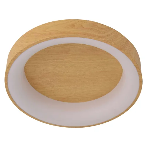 PLAFÓN LED 96 W REGULABLE CON MANDO IMITACIÓN MADERA HARALD