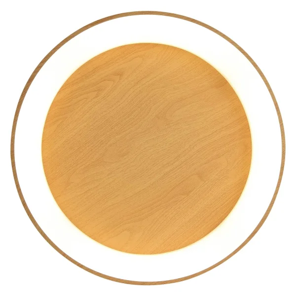 PLAFÓN LED 96 W REGULABLE CON MANDO IMITACIÓN MADERA HARALD