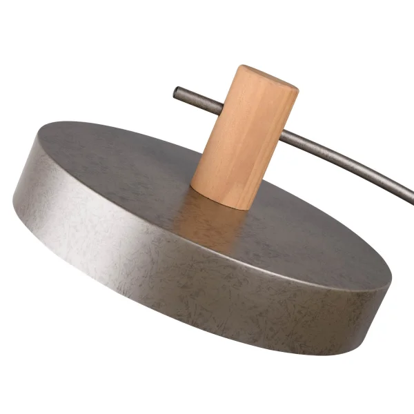 LÁMPARA DE PIE METAL NÍQUEL ANTIGUO NIELS