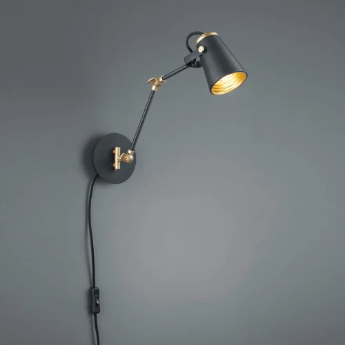 APLIQUE DE PARED METAL NEGRO E14 QUILES