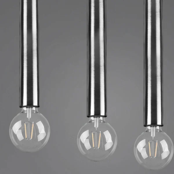 LÁMPARA DE TECHO 4 LUCES METAL NÍQUEL MATE SULLIVAN