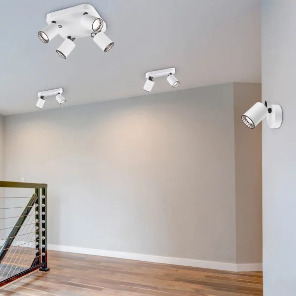 FOCO 1 LUZ METAL BLANCO GU10 WERNER FOCO 1 LUZ METAL BLANCO GU10 WERNER