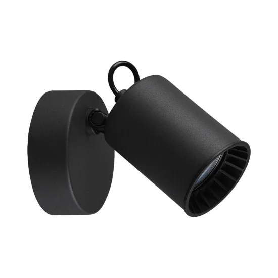 FOCO 1 LUZ METAL NEGRO GU10 WERNER 2