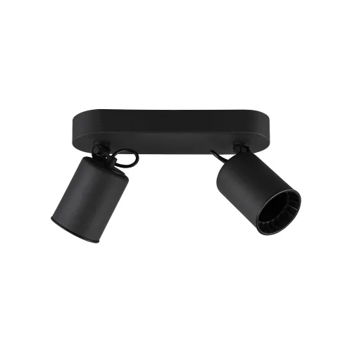 FOCO 2 LUCES METAL NEGRO GU10 WERNER