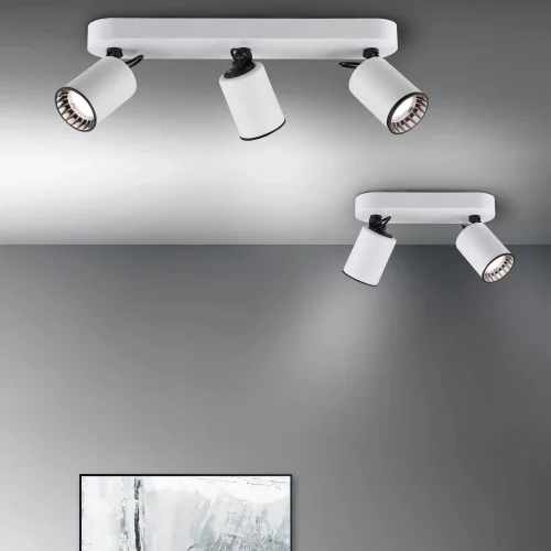 FOCO 2 LUCES METAL BLANCO GU10 WERNER FOCO 2 LUCES METAL BLANCO GU10 WERNER