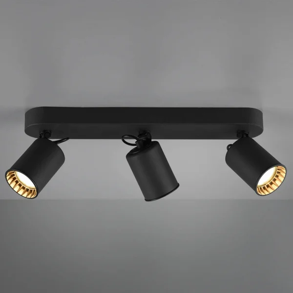 FOCO 3 LUCES METAL NEGRO GU10 WERNER