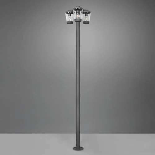 FAROLA 3 LUCES ANTRACITA E27 IP44 LOTUS