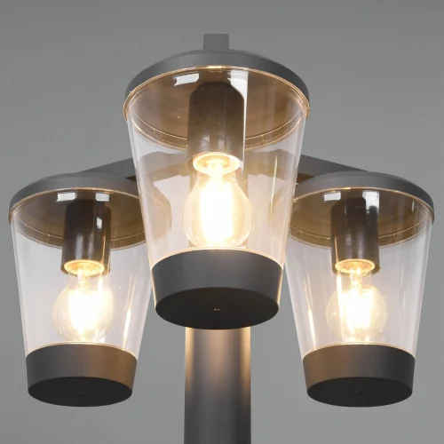 FAROLA 3 LUCES ANTRACITA E27 IP44 LOTUS