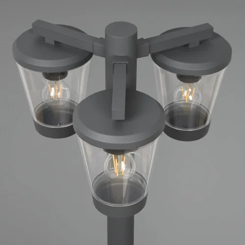 FAROLA 3 LUCES ANTRACITA E27 IP44 LOTUS