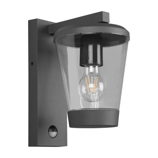 APLIQUE EXTERIOR ANTRACITA E27 IP44 C/SENSOR LOTUS 2