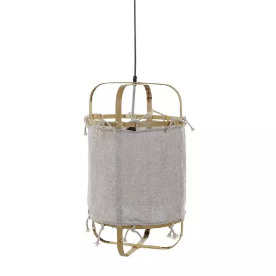 LÁMPARA DE TECHO BAMBU POLIESTER NATURAL AZUMI