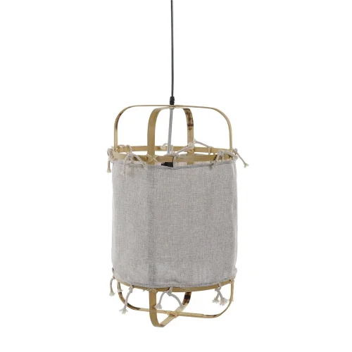 LÁMPARA DE TECHO BAMBU POLIESTER NATURAL AZUMI