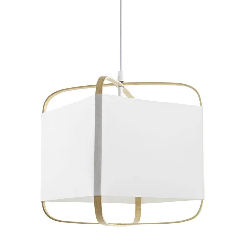 LÁMPARA DE TECHO DE BAMBÚ Y POLIÉSTER NATURAL KIMO