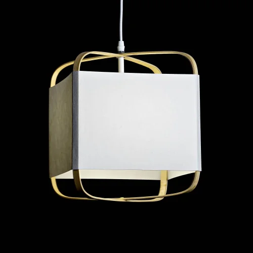 LÁMPARA DE TECHO DE BAMBÚ Y POLIÉSTER NATURAL KIMO