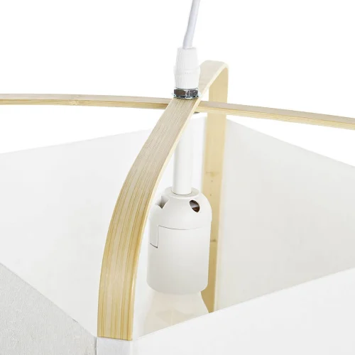 LÁMPARA DE TECHO DE BAMBÚ Y POLIÉSTER NATURAL KIMO