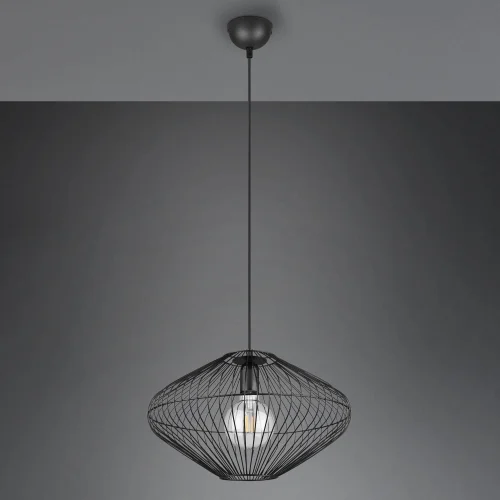 LÁMPARA DE TECHO METAL NEGRO E27 LILJA