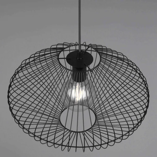 LÁMPARA DE TECHO METAL NEGRO E27 LILJA