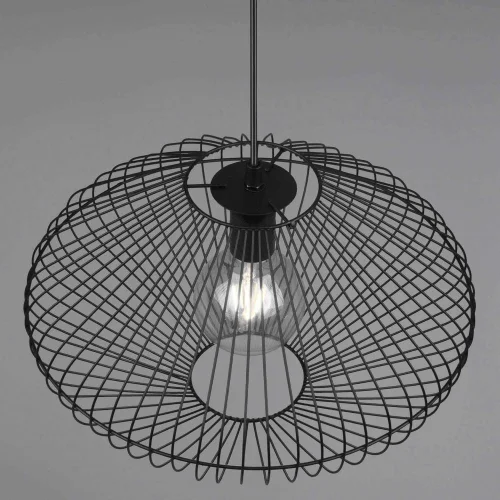 LÁMPARA DE TECHO METAL NEGRO E27 LILJA