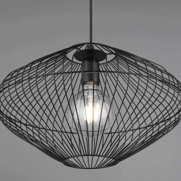 LÁMPARA DE TECHO METAL NEGRO E27 LILJA