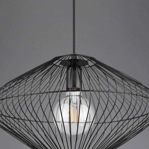 LÁMPARA DE TECHO METAL NEGRO E27 LILJA