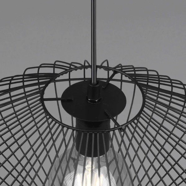 LÁMPARA DE TECHO METAL NEGRO E27 LILJA