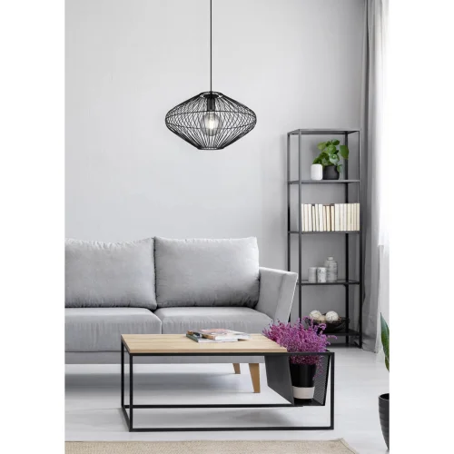 LÁMPARA DE TECHO METAL NEGRO E27 LILJA