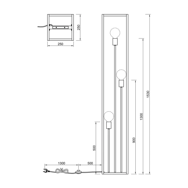 LÁMPARA DE PIE 3 LUCES METAL NEGRO E27 GALDUR LÁMPARA DE PIE 3 LUCES METAL NEGRO E27 GALDUR