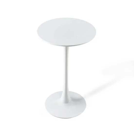 MESA ALTA SAN ANTONI Ø60 CM BLANCA 2