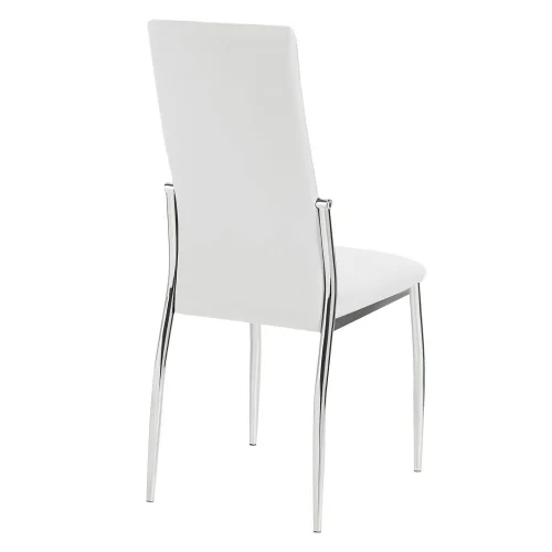 SILLA TAPIZADA LADY PU BLANCA SILLA TAPIZADA LADY PU BLANCA