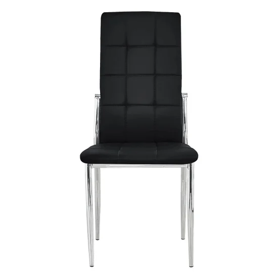 SILLA TAPIZADA LADY CAPITONÉ PU NEGRA 2