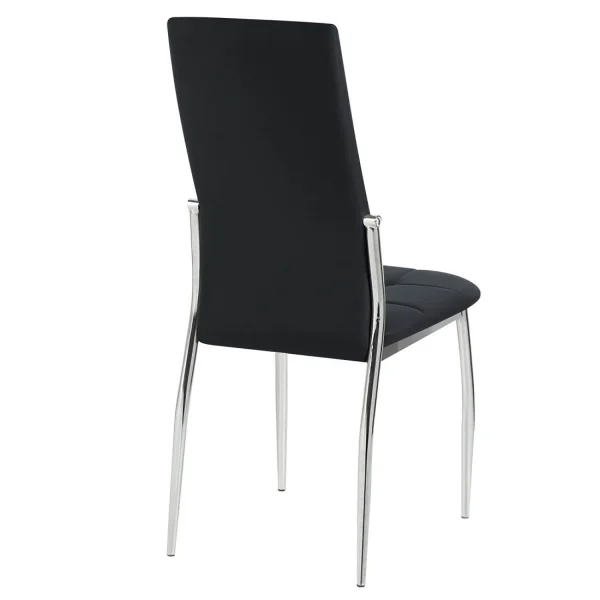 SILLA TAPIZADA LADY CAPITONÉ PU NEGRA