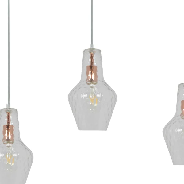 LÁMPARA DE TECHO 3 LUCES BASE RECTANGULAR MAVERICK