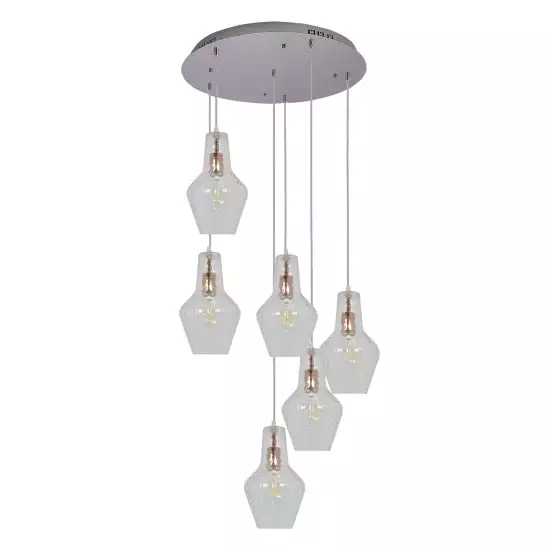 LÁMPARA DE TECHO 6 LUCES Ø 80 CM MAVERICK 2