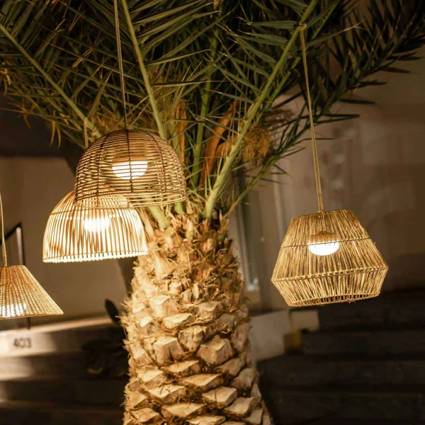 LÁMPARA COLGANTE EXTERIOR SIN CABLE SISINE 30 BATERÍA RECARGABLE