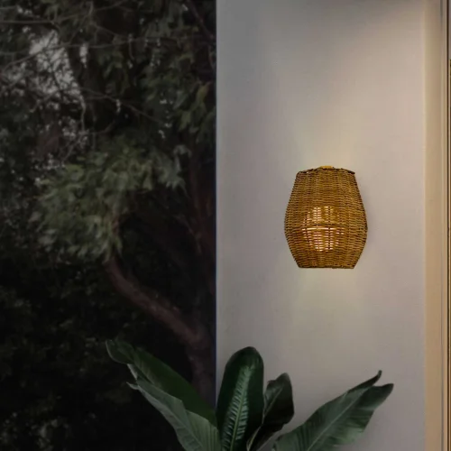 LÁMPARA DE PARED EXTERIOR SIN CABLE SAONA BATERÍA RECARGABLE