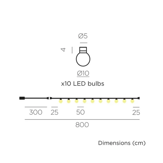 GUIRNALDA CABLE BLANCO BRUNA 2